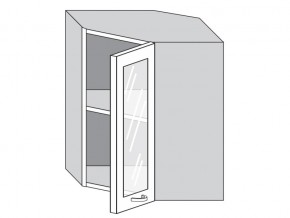 1.60.3у Шкаф настенный (h=720) угловой на 600мм со стекл. дверцей в Нижних Сергах - nizhnie-sergi.magazinmebel.ru | фото