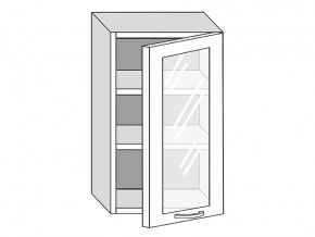 19.50.3 Шкаф настенный (h=913) на 500мм с 1-ой стекл. дверцей в Нижних Сергах - nizhnie-sergi.magazinmebel.ru | фото