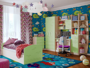 Детская комната Юниор-2 Салатовый в Нижних Сергах - nizhnie-sergi.magazinmebel.ru | фото