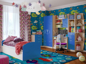 Детская комната Юниор-2 Синий в Нижних Сергах - nizhnie-sergi.magazinmebel.ru | фото