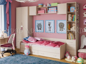 Детская комната Вега 1 Дуб беленый в Нижних Сергах - nizhnie-sergi.magazinmebel.ru | фото