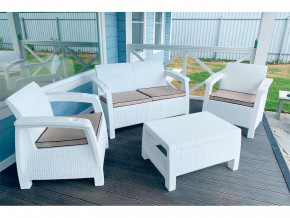 Комплект уличной мебели Yalta Terrace Set белый в Нижних Сергах - nizhnie-sergi.magazinmebel.ru | фото