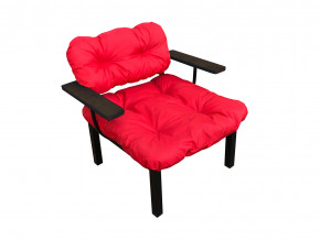 Кресло Дачное красная подушка в Нижних Сергах - nizhnie-sergi.magazinmebel.ru | фото