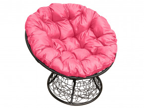 Кресло Папасан с ротангом розовая подушка в Нижних Сергах - nizhnie-sergi.magazinmebel.ru | фото