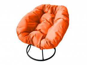 Кресло Пончик без ротанга оранжевая подушка в Нижних Сергах - nizhnie-sergi.magazinmebel.ru | фото - изображение 1