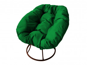 Кресло Пончик без ротанга зелёная подушка в Нижних Сергах - nizhnie-sergi.magazinmebel.ru | фото