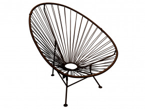 Кресло Ракушка с ротангом коричневый в Нижних Сергах - nizhnie-sergi.magazinmebel.ru | фото