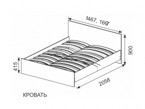 Кровать 1600х2000 ортопедическое основание в Нижних Сергах - nizhnie-sergi.magazinmebel.ru | фото