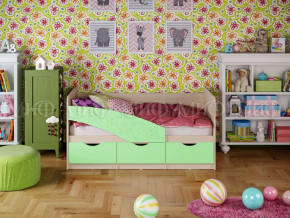 Кровать Бабочки 1600 Салатовый в Нижних Сергах - nizhnie-sergi.magazinmebel.ru | фото