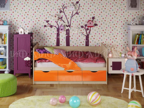 Кровать Дельфин-1 1600 Оранжевый металлик в Нижних Сергах - nizhnie-sergi.magazinmebel.ru | фото