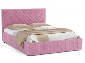 Кровать Гамма 1600 с основанием велюр тенерифе розовый в Нижних Сергах - nizhnie-sergi.magazinmebel.ru | фото
