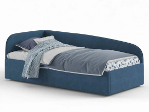 Кровать мягкая Денди на щитах синяя в Нижних Сергах - nizhnie-sergi.magazinmebel.ru | фото