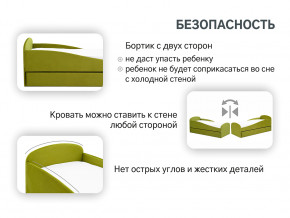 Кровать с ящиком Letmo оливковый (велюр) в Нижних Сергах - nizhnie-sergi.magazinmebel.ru | фото - изображение 13