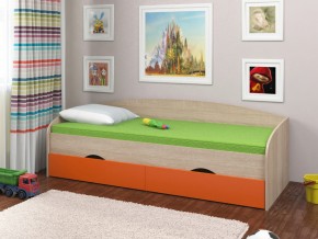 Кровать Соня 2 сонома-оранжевый в Нижних Сергах - nizhnie-sergi.magazinmebel.ru | фото