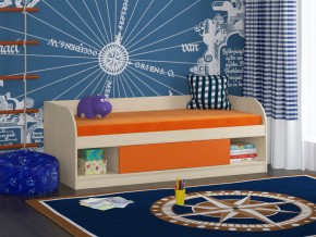 Кровать Соня 4 дуб молочный-оранжевый в Нижних Сергах - nizhnie-sergi.magazinmebel.ru | фото