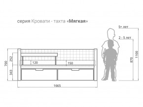 Кровать-тахта мягкая Svogen с ящиками и бортиком бежево-белый в Нижних Сергах - nizhnie-sergi.magazinmebel.ru | фото - изображение 2