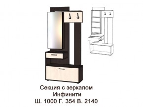 Секция с зеркалом в Нижних Сергах - nizhnie-sergi.magazinmebel.ru | фото