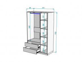 Шкаф Malta light H298 Белый в Нижних Сергах - nizhnie-sergi.magazinmebel.ru | фото - изображение 2