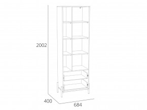 Шкаф Нуар НМ 011.78 в Нижних Сергах - nizhnie-sergi.magazinmebel.ru | фото - изображение 2