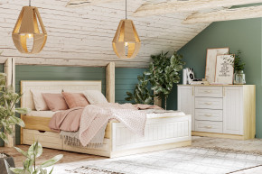 Спальня Оливия с комодом в Нижних Сергах - nizhnie-sergi.magazinmebel.ru | фото